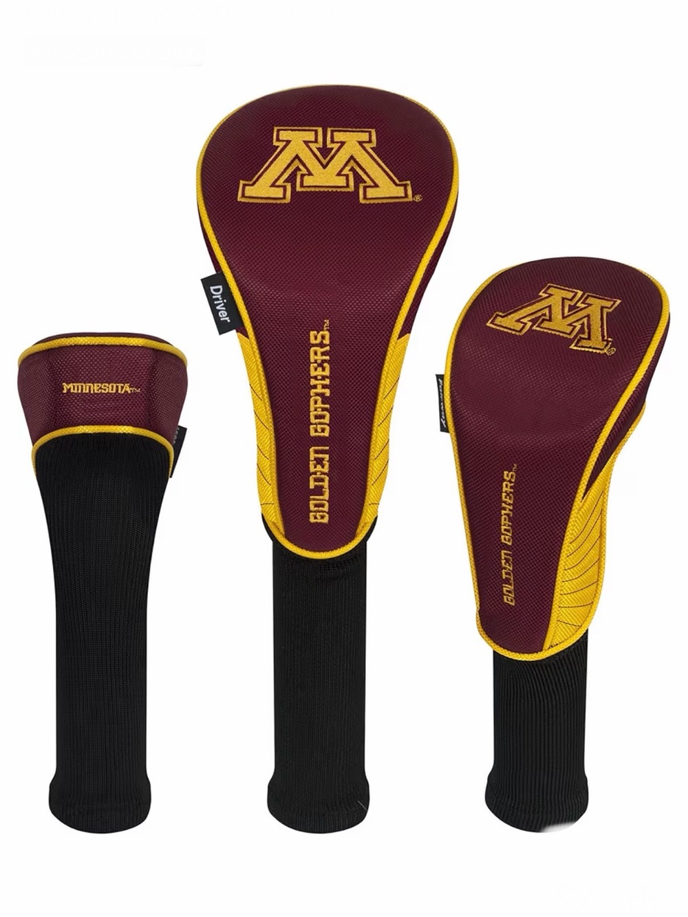 NFL🏈Washington Commanders Maroon & Gold Golf Headcover Set - 3 Pack